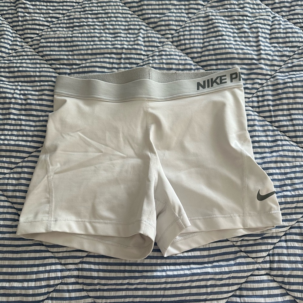 Nike Women's Pro White Shorts
